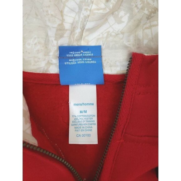 CANADA ~Mens/Homme Size M~ Red Hoodie Canada Letters Logo Oversized Cotton NWT. - Picture 12 of 12